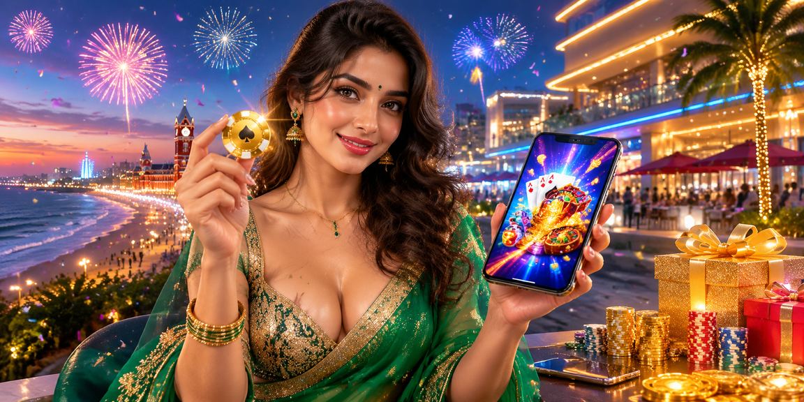 Woman using mobile phone to play online casino in Chennai